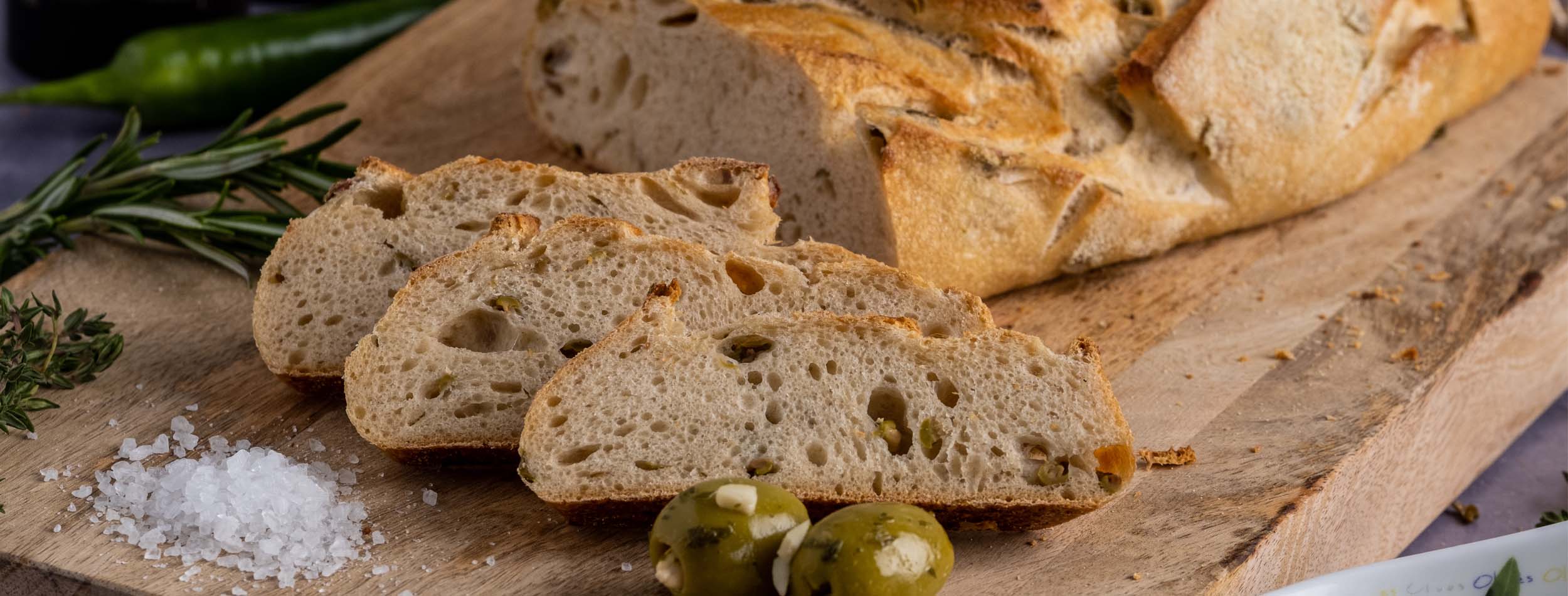 Bäckerei Busch » Französisches Landbrot mit Oliven
